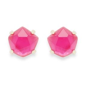 Never worn Kendra Scott Ellms bright gold stud earrings azalea illusion